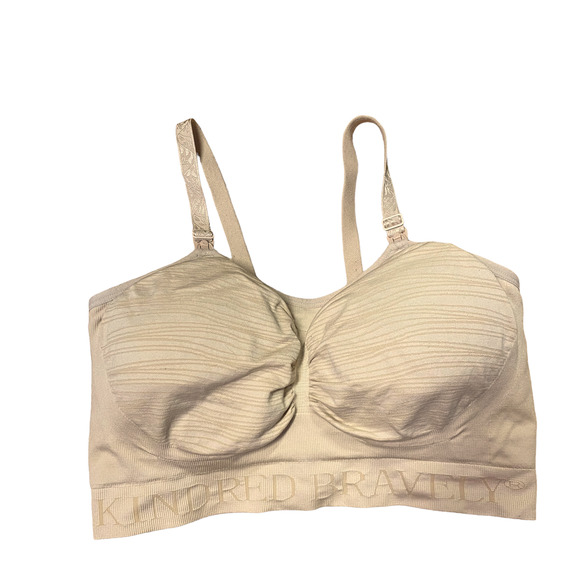 KINDRED BRAVELY XL Nursing Bras Pumping (set of 2) Beige Tan Soft Feeding - Picture 2 of 14